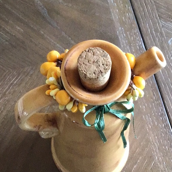 Hand Painted Earthen Ware, 9” Tall - Picture 2 of 7